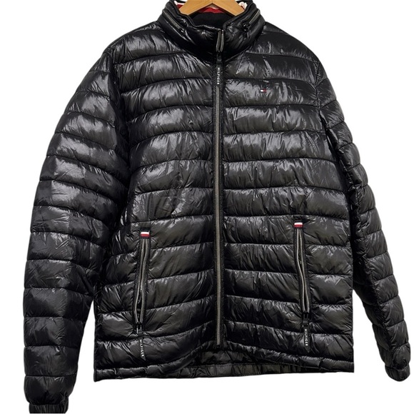 Tommy Hilfiger Jackets & Blazers - NWT Tommy Hilfiger Black Zip Up Puffer Jacket Size Large